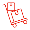 Boxes on a trolley